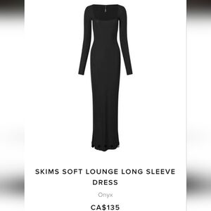 Skims Soft Lounge Long Sleeve Dress